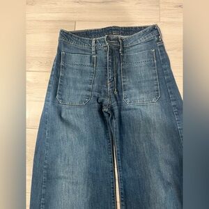 Stylish Blue Wide Leg Jeans